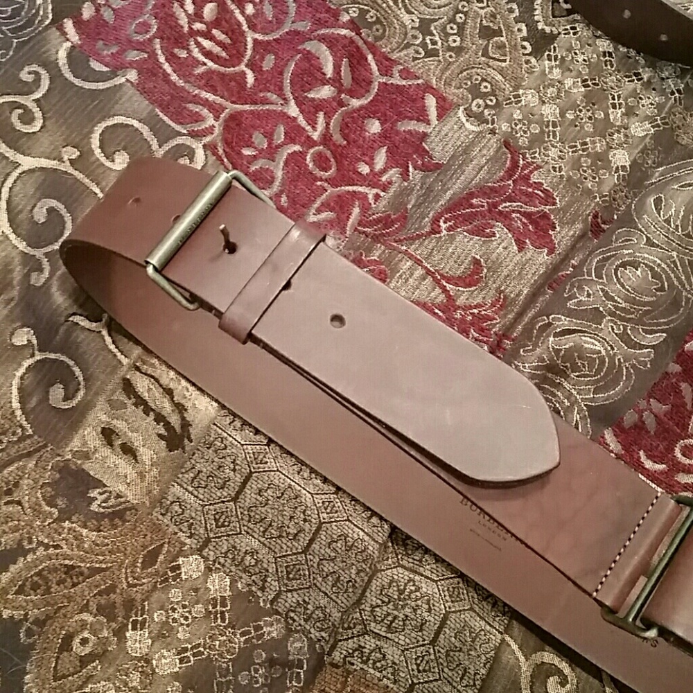 Burberry belt brown leather